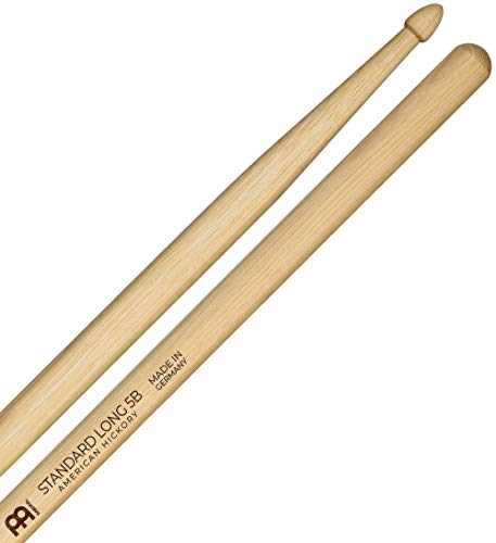 Meinl Stick & Brush 5B Standard Long Drumsticks (16,5 Zoll) - American Hickory - Schlagzeug Sticks (SB104) von MEINL STICK & BRUSH