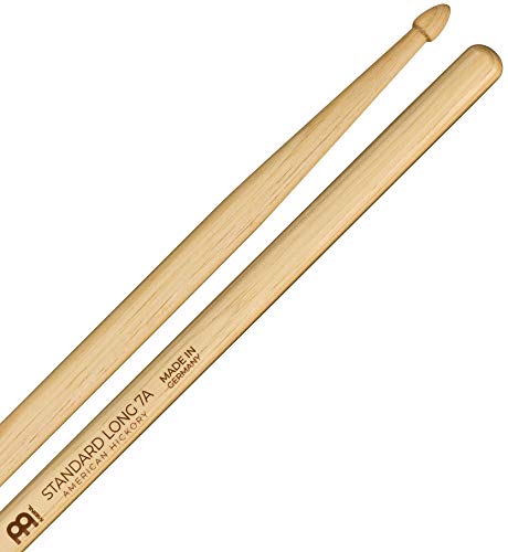 Meinl Stick & Brush 7A Standard Long Drumsticks (16,5 Zoll) - American Hickory - Schlagzeug Sticks (SB121) von MEINL STICK & BRUSH