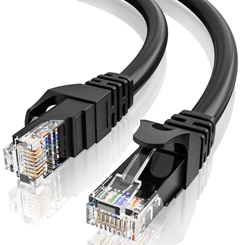 LAN Kabel 10 meter, Cat 6 Gigabit Verlegekabel Lange Ethernet Kabel 10m, 23AWG Hochgeschwindigkeits Netzwerkkabel, RJ45 Wlan kabel 10m Internet Kabel, UTP Patchkabel für Router Switch Modem PS5 von MEIPEK