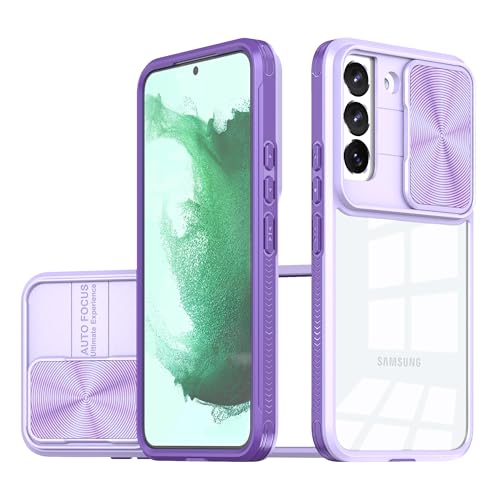 MEIQIBAO Handy hülle Kompatibel mit Samsung Galaxy S21 FE 5G Kameraschutz mit Slide Camera Elegante gemischte transparente Hülle, lila MEIQIBAO Handy hülle Kompatibel mit Samsung Galaxy S21 FE 5G Kameraschutz mit Slide Camera Elegante gemischte transparente Hülle, lila von MEIQIBAO