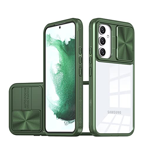 MEIQIBAO Handy hülle Kompatibel mit Samsung Galaxy S23 FE Kameraschutz mit Slide Camera Elegante gemischte transparente Hülle, grün MEIQIBAO Handy hülle Kompatibel mit Samsung Galaxy S23 FE Kameraschutz mit Slide Camera Elegante gemischte transparente Hülle, grün von MEIQIBAO