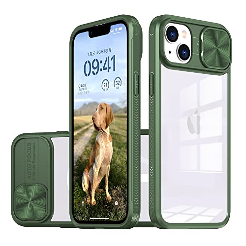 MEIQIBAO Handy hülle Kompatibel mit iPhone 13 Gemischte Transparenz Hülle Weich TPU Silikon und Hard PC mit Slide Kameraschutz Handyhülle,grün MEIQIBAO Handy hülle Kompatibel mit iPhone 13 Gemischte Transparenz Hülle Weich TPU Silikon und Hard PC mit Slide Kameraschutz Handyhülle,grün von MEIQIBAO