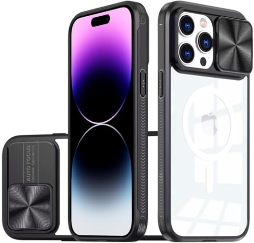 MEIQIBAO Handyhülle Kompatibel mit iPhone 13 Pro Max Unterstützt kabelloses Laden Kameraschutz mit Slide Camera bestehend PC-Rückseite und TPU Rahmen,transparent Cover,für iPhone 13 Pro Max -schwarz MEIQIBAO Handyhülle Kompatibel mit iPhone 13 Pro Max Unterstützt kabelloses Laden Kameraschutz mit Slide Camera bestehend PC-Rückseite und TPU Rahmen,transparent Cover,für iPhone 13 Pro Max -schwarz von MEIQIBAO