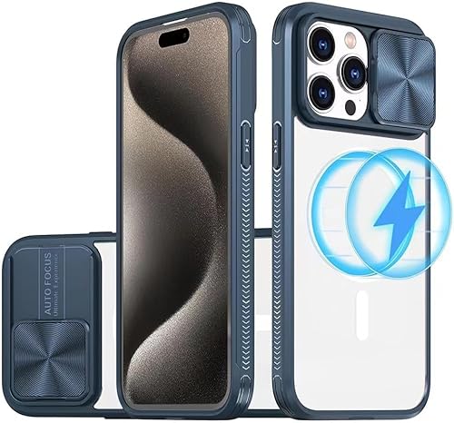 MEIQIBAO Handyhülle Kompatibel mit iPhone 14 Pro Max Unterstützt kabelloses Laden Kameraschutz mit Slide Camera bestehend PC-Rückseite und TPU Rahmen transparent Cover,für iPhone 14 Pro Max,blau MEIQIBAO Handyhülle Kompatibel mit iPhone 14 Pro Max Unterstützt kabelloses Laden Kameraschutz mit Slide Camera bestehend PC-Rückseite und TPU Rahmen transparent Cover,für iPhone 14 Pro Max,blau von MEIQIBAO