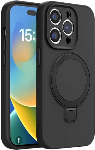 MEIQIBAO für Apple iPhone 15 Pro Max Hülle Multifunktionaler Ständer Stoßfeste Stoßfeste Kratzfeste Handyhülle flüssigem Silikon Schutzhülle Unterstützt kabelloses LadenMagnetische Adsorption,schwarz MEIQIBAO für Apple iPhone 15 Pro Max Hülle Multifunktionaler Ständer Stoßfeste Stoßfeste Kratzfeste Handyhülle flüssigem Silikon Schutzhülle Unterstützt kabelloses LadenMagnetische Adsorption,schwarz von MEIQIBAO