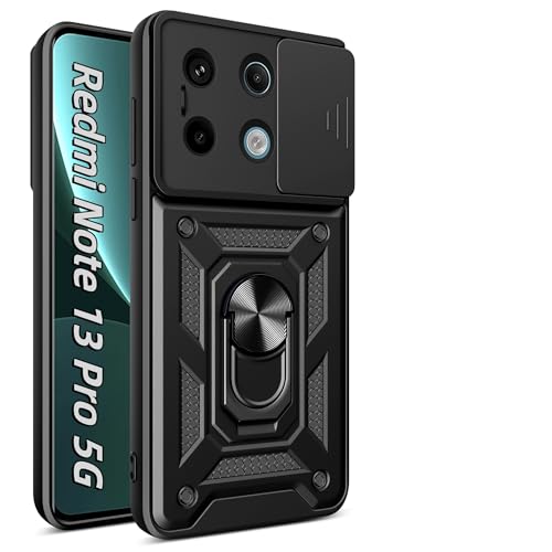 MEIQIBAO für Xiaomi Redmi Note 13 Pro 5G Hülle 360° drehbarer Metallhalterung Slide Camera Kameraschutz PC-Rückseite und TPU Rahmen Stoßfest und Kratzfest Compatible Xiaomi Poco X6 5G schwarz MEIQIBAO für Xiaomi Redmi Note 13 Pro 5G Hülle 360° drehbarer Metallhalterung Slide Camera Kameraschutz PC-Rückseite und TPU Rahmen Stoßfest und Kratzfest Compatible Xiaomi Poco X6 5G schwarz von MEIQIBAO