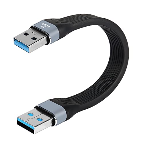 MEIRIYFA 10 Gbit/s USB-zu-USB-Kabel, USB 3.0 Kabel kurzes USB 3.0 Typ A Stecker zu Stecker USB Kabel kompatibel mit Festplatte, Laptop, DVD-Player von MEIRIYFA