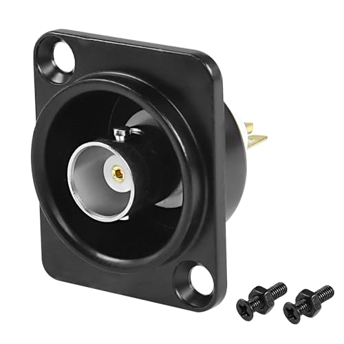 MEIRIYFA D-Typ BNC Panel Mount Socket Connector Adapter - Buchse Lötanschluss HD SDI Video Koaxial RF Socket - Koppler Chassis Connector MEIRIYFA D-Typ BNC Panel Mount Socket Connector Adapter - Buchse Lötanschluss HD SDI Video Koaxial RF Socket - Koppler Chassis Connector von MEIRIYFA