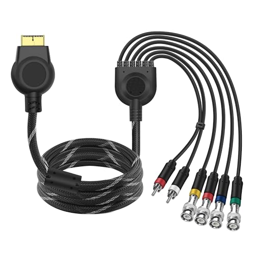 MEIRIYFA PS2 PS3 Component AV Kabel Audio Video HDTV Kabel mit 4 BNC RGB RGBS Anschlüssen für PS2/PS3 Konsole, CRT Monitor - 1.8M MEIRIYFA PS2 PS3 Component AV Kabel Audio Video HDTV Kabel mit 4 BNC RGB RGBS Anschlüssen für PS2/PS3 Konsole, CRT Monitor - 1.8M von MEIRIYFA
