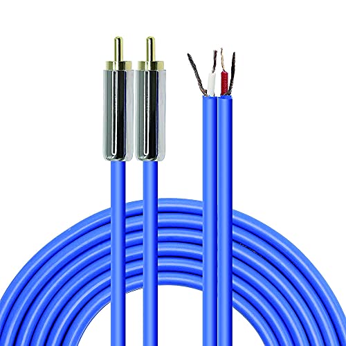 MEIRIYFA RCA Kabel Lautsprecher Kabel auf Cinch-Stecker, 2RCA Lautsprecherkabel Blanker Draht Audio-Cinch-Kabel (2RCA-Stecker) von MEIRIYFA