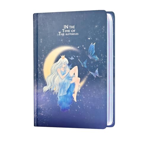 MEIYIFAN Hardcover Tagebücher, Blanko Notizbuch, Gebundene Ausgabe Schönes Tagebuch, 128 bunt illustrierten Seiten, Perfekt für das, Home, School, Schreiben und Notizen,13x19cm (Butterfly - Maiden) von MEIYIFAN