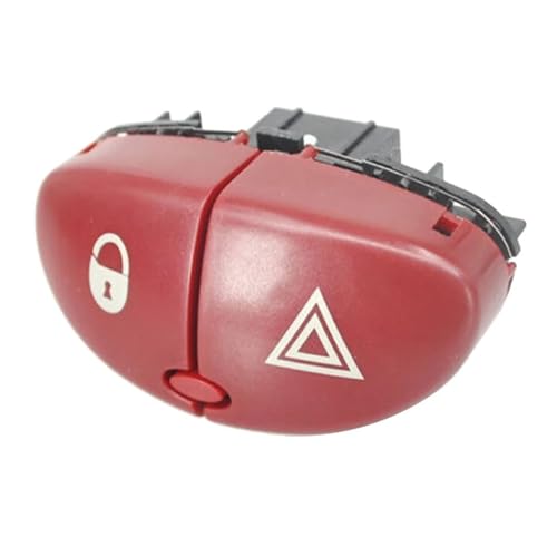 MEIZIYU Warnblinkschalter Gefährlicher Lichtschalterknopf Passend for Peugeot 206 207 Citroen C2 6554L0 96403778JK Warnblinkschalter von MEIZIYU