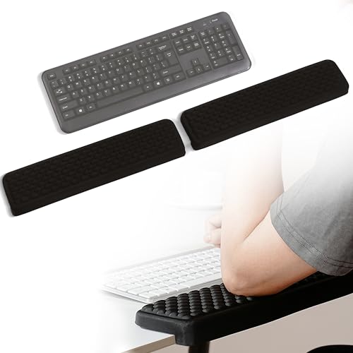 MEKASS L-förmige Schreibtisch-Ellenbogenpolster für Schreibtisch, Memory-Schaum-Ellenbogenstützpolster mit rutschfestem, 2-teiligem ergonomischem Schreibtischkantenkissen, Handgelenk-Komfortstütze für MEKASS L-förmige Schreibtisch-Ellenbogenpolster für Schreibtisch, Memory-Schaum-Ellenbogenstützpolster mit rutschfestem, 2-teiligem ergonomischem Schreibtischkantenkissen, Handgelenk-Komfortstütze für von MEKASS