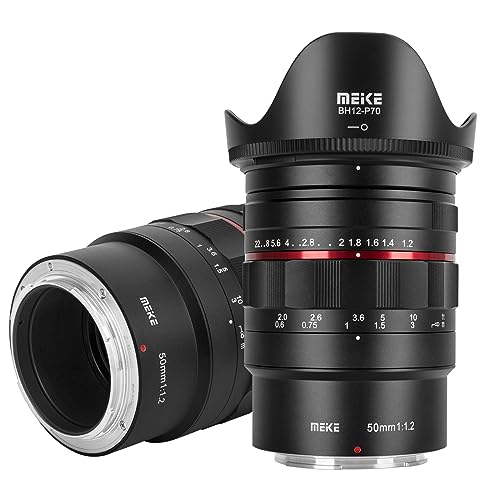 MEKE 50mm F1.2 große Blende Manueller Fokus Vollformat-Objektiv Kompatibel mit Nikon Z-Mount-Kameras Z5 Z6 Z7 Z6II Z7II Z30 Z50 Z8 Z9 von MEKE