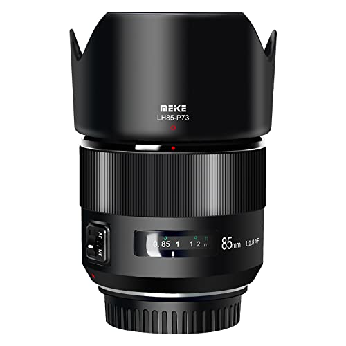 Meike 85 mm F1.8 Vollformat Autofokus Mittel-Telephoto Portrait Objektiv kompatibel mit Canon EOS EF Mount Digital SLR Kameras 5D Mark IV 6D Mark II von MEKE