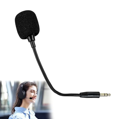 1PCS Replacement Microphone 3.5mm Detachable Replacement Detachable Boom Mic External Microphone Durable Replacement Microphone for Headset for Gaming Headphones,Amplifiers and Live Equipment von MEKEET