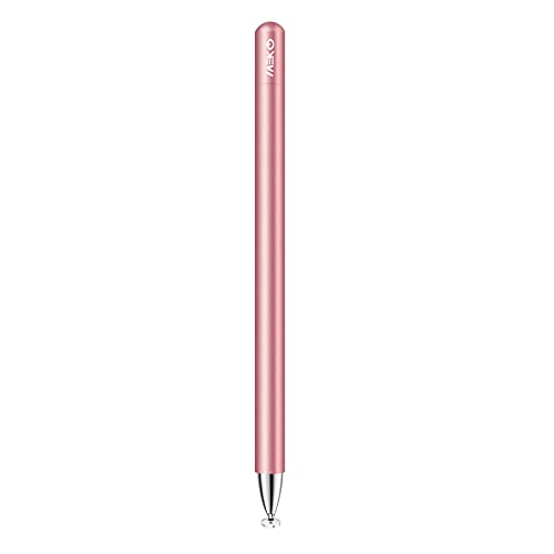 MEKO Eingabestift Disc Touch Pen, 2 in 1 Stylus Pen universal Touchstift 100% kompatibel mit Allen Tablets Touchscreen iPhone iPad Samsung Surface Huawei Chromebook usw, magnetische Kappe, Rose Gold von MEKO