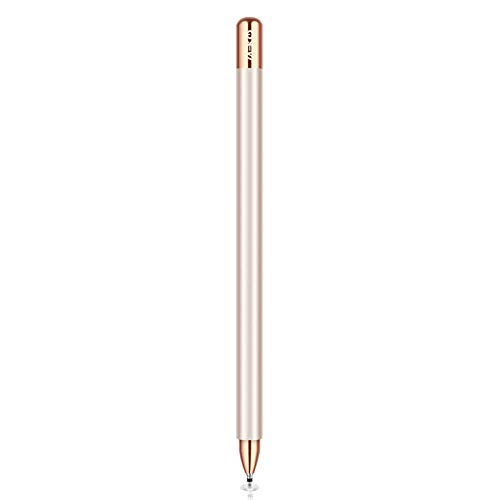 MEKO Eingabestift Disc Touch Pen, 2 in 1 Stylus Pen universal Touchstift 100% kompatibel mit Allen Tablets Touchscreen iPhone iPad Surface Huawei usw, magnetische Kappe (Champagner) von MEKO