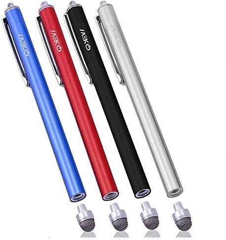 MEKO Eingabestift Stylus Touchscreen Pen für iPad iPhone Tablet Samsung (Schwarz/Silber/Rot/Blau) von MEKO
