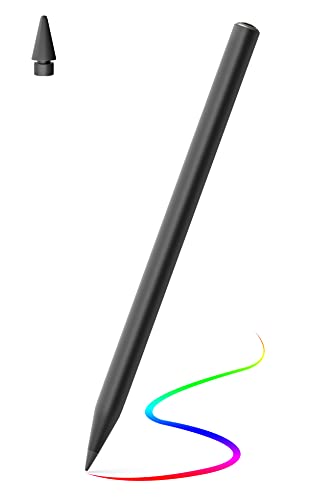 MEKO Stylus Pen für iPad Pencil mit Handflächenabweisung, Magnetbefestigung, Neigung für Schatten, kompatibel mit iPad Pro 11 1-3rd, Pro 12.9 3-5th, iPad 6-9th, Air 3/4/5th mini 5/6th (Schwarz) von MEKO