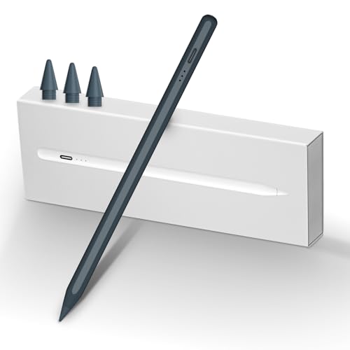 MEKO iPad 2018-2025 Eingabestift mit 13 Minuten Schnellladung, Handflächenabweisung und Neigungsempfindlichkeit, Pencil für iPad 6-11e, Mini 5/6e, Air 3-5e/13/11 M2-M3, Pro 11"/12,9"(3-6)/13" M4 von MEKO
