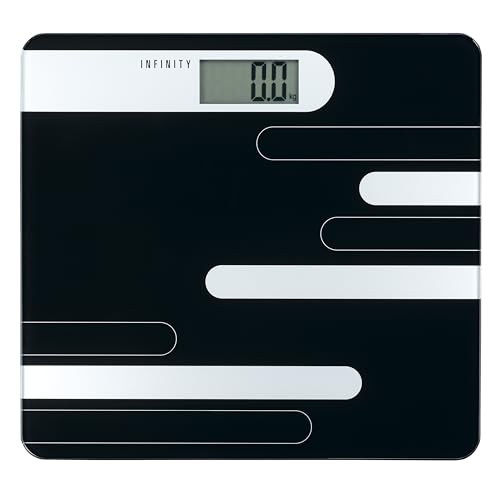 Melissa Infinity16690073 Personenwaage digital - Gewichtswaage mit LCD-Display - belastbar bis 180kg - gehärtete Glasplatte - Batteriebetrieben - schwarz Melissa Infinity16690073 Personenwaage digital - Gewichtswaage mit LCD-Display - belastbar bis 180kg - gehärtete Glasplatte - Batteriebetrieben - schwarz von MELISSA