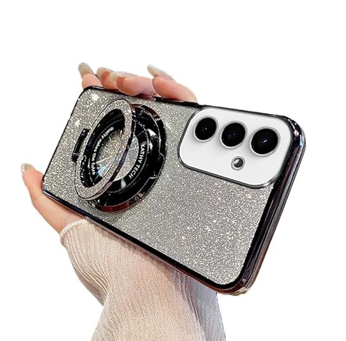 MEMAXELUS Schutzhülle für Samsung Galaxy A55 5G, Glitzer, glitzernd, luxuriös, beschichtet, Silikon, TPU, weiche Abdeckung, Kameraschutz mit magnetischem Ringständer, Halterung für Samsung Galaxy A55 MEMAXELUS Schutzhülle für Samsung Galaxy A55 5G, Glitzer, glitzernd, luxuriös, beschichtet, Silikon, TPU, weiche Abdeckung, Kameraschutz mit magnetischem Ringständer, Halterung für Samsung Galaxy A55 von MEMAXELUS