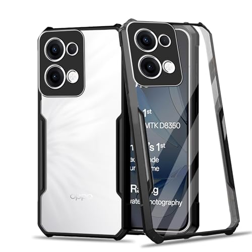 MEMELOKA Hülle für Oppo Reno 13 5G/Reno13 5G, TPU Silikon Rand Weich + Transparent Hartem PC Acryl Rückseite, Kratzfest Stoßfeste Schutzhülle für Oppo Reno 13 5G von MEMELOKA