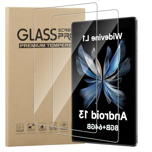 MEMELOKA Schutzfolie für ALLDOCUBE iPlay 50 Mini Lite 8 Zoll, 2 Stück [Hohe Empfindlichkeit][Anti-Bläschen][Anti-Fingerabdruck] 9H Härte Anti-Kratzen Gehärtetes Glas Displayschutz von MEMELOKA