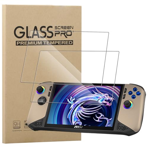 MEMELOKA Schutzfolie für MSI Claw 8 AI+/Claw 8 AI Plus, 2 Stück [Hohe Empfindlichkeit][Anti-Bläschen][Anti-Fingerabdruck] 9H Härte Anti-Kratzen Gehärtetes Glas Displayschutz von MEMELOKA