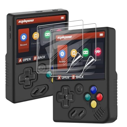 MEMELOKA Schutzfolie für Miyoo Mini Plus, [2 Stück] Weich PET Displayschutzfolie für Miyoo Mini Plus mit 3D Vollständige Abdeckung, Ultradünner Anti-Fingerabdruck Displayschutz von MEMELOKA