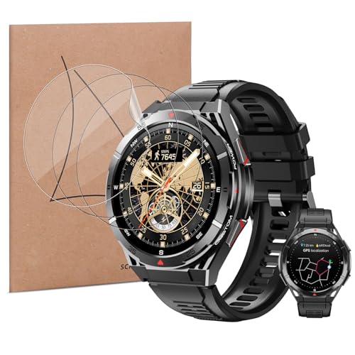 MEMELOKA Schutzfolie für OUKITEL BT12 1.43 Zoll, [3 Stück] HD Anti-Kratzer Flexible Weiche TPU Folie mit Montage Rahmen, Hohe Empfindlichkeit und Blasenfreier Displayschutz von MEMELOKA