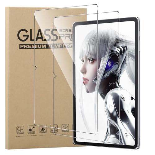 MEMELOKA Schutzfolie für RedMagic Nova Gaming Tablet 10.9 Zoll, 2 Stück [Hohe Empfindlichkeit][Anti-Bläschen][Anti-Fingerabdruck] 9H Härte Anti-Kratzen Gehärtetes Glas Displayschutz von MEMELOKA