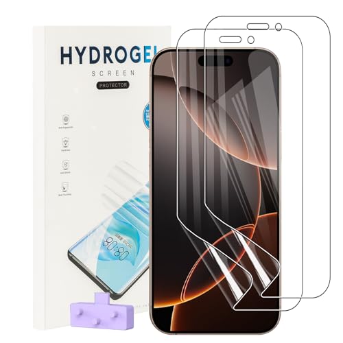MEMELOKA Schutzfolie für iPhone 16 Pro Max, [2 Stück] HD Anti-Kratzer Flexible Weiche TPU Folie, Hohe Empfindlichkeit und Blasenfreier Displayschutz iPhone 16 Pro Max von MEMELOKA