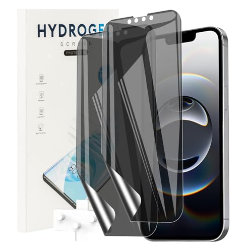 MEMELOKA Sichtschutz Schutzfolie für iPhone 16e, [2 Stück] Anti-Kratzer&Anti-Spähen Flexible Weiche TPU Folie, Hohe Empfindlichkeit und Blasenfreier Displayschutz von MEMELOKA