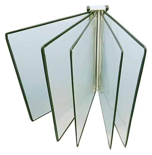 An der Wand montierter Poster-Flipbook-Display mit 5 doppelseitigen Panels for die Anzeige von Büroordnern und Katalogen, Flipbook-Displayständer im A4-Format(Green) von MEMEM