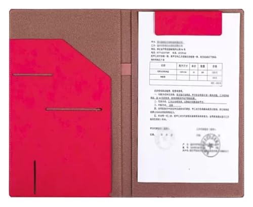 Konferenz-Portfolio-Ordnerhüllen, Organizer mit Stifthalter for Vorstellungsgespräche/Rechtsdokumente, Schreibblock und Aktenordner im Letter-Format(Red) von MEMEM