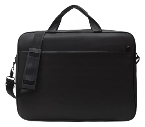 NotebooktascheComputertasche Laptoptasche 15,6 17 Zoll stoßfestes Notebook for Hülle Computer Schulterhandtasche Aktentasche Tasche mit verstellbarem Riemen for Computer(Black 15.6inch) von MEMEM