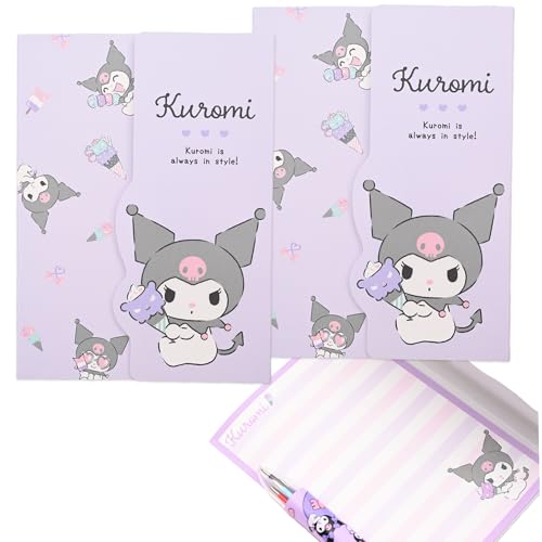 San-rio Foldable Note Pads with Cover 2 Pack - A6 Size Compact and Portable Notepads - Cute Kuormi & Cinnamonroll Design for Fans - Convenient Pocket Notebook for Home/Office - Ideal Memo Pads (Kuormi San-rio Foldable Note Pads with Cover 2 Pack - A6 Size Compact and Portable Notepads - Cute Kuormi & Cinnamonroll Design for Fans - Convenient Pocket Notebook for Home/Office - Ideal Memo Pads (Kuormi von MENBLY