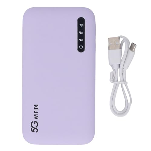 5G Tragbarer Hotspot, WiFi6 Hochgeschwindigkeits Reiserouter mit Nano SIM Kartensteckplatz, 2,77 Gbit/S DL 1,25 Gbit/S UL 16 Gerätekapazität, Home 5G Mobile Hotspot 5G Tragbarer Hotspot, WiFi6 Hochgeschwindigkeits Reiserouter mit Nano SIM Kartensteckplatz, 2,77 Gbit/S DL 1,25 Gbit/S UL 16 Gerätekapazität, Home 5G Mobile Hotspot von MENDUNER