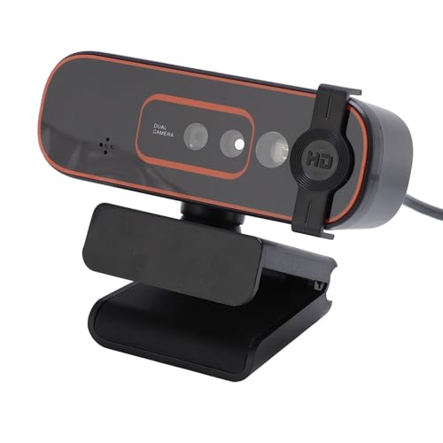 MENDUNER 1080p Webcam mit Mikrofongeräuschstornierung, Webkamera 30fps Gesichtserkennung, USB Computerkamera für Live Streaming Videoanrufkonferenz Online von MENDUNER