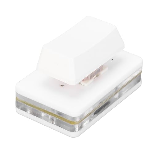 MENDUNER Programmierbares Einzel Tastatur Switch Spiel Tastatur, USB Makro PC Tastaturbenutzer, Definierte, Multi Funktionale RGB Kabel Kurzschluss Verknüpfungsschlüssel für Spiele (White) von MENDUNER