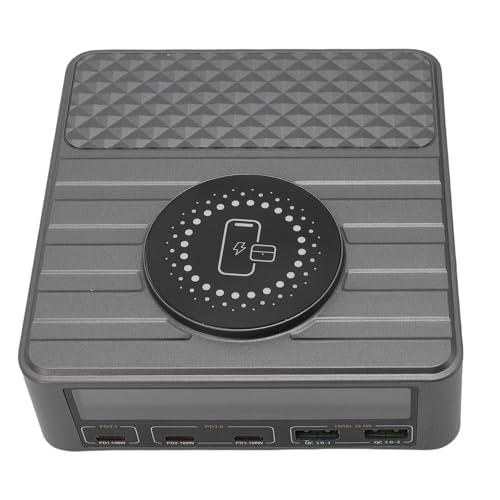 USB C-Ladegerät Block, 260W Schnell Ladestation Hub, Tragbare Ladestation, für Telefon-Pad (EU-Stecker) von MENDUNER