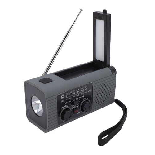 Winden Sie Radio Notfall, Tragbare Solarhandkurbelwetter Radio AM FM NOAA, mit 2000 -mAh -wiederaufladbarem Akku, USB -Telefonladung von MENDUNER