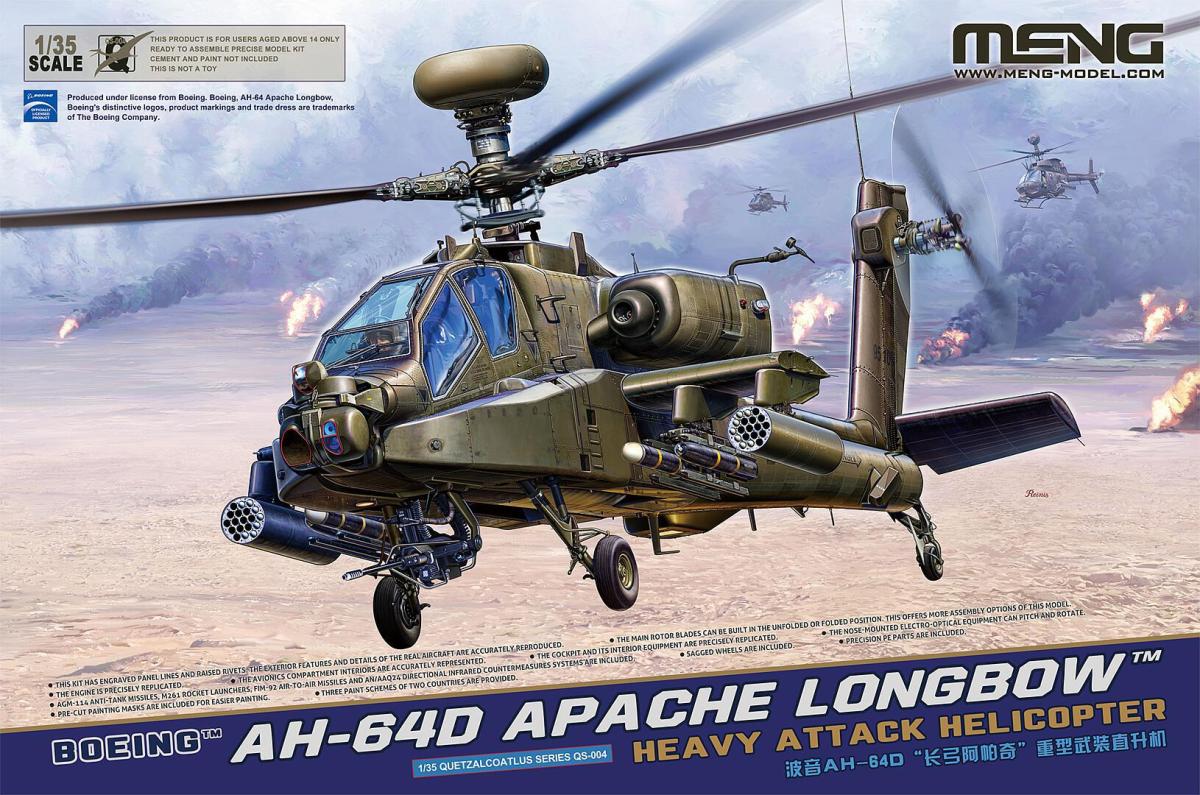 Boeing AH-64D Apache Longbow - Heavy Attack Helicopter Boeing AH-64D Apache Longbow - Heavy Attack Helicopter von MENG Models
