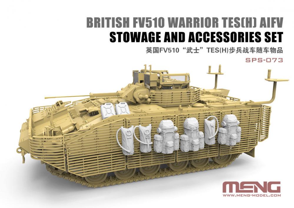 British FV510 Warrior TES(H) AIFV Stowage And Accessories Set (RESIN) von MENG Models