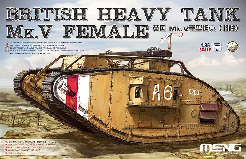 British Heavy Tank Mk.V Female von MENG Models
