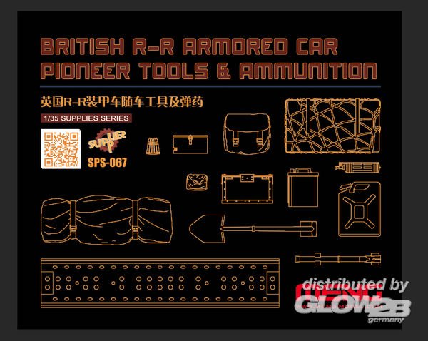 British R-R Armored Car Pioneer Tools & Ammunition (RESIN) von MENG Models