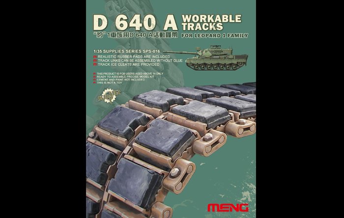 D 640 A Workable Tracks for Leopard 1 D 640 A Workable Tracks for Leopard 1 von MENG Models