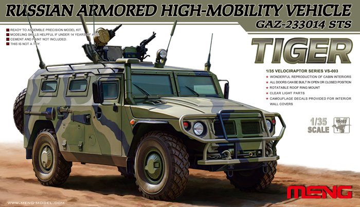 Russian Armored High-Mobility Vehicle GAZ-233014 STS Tiger von MENG Models